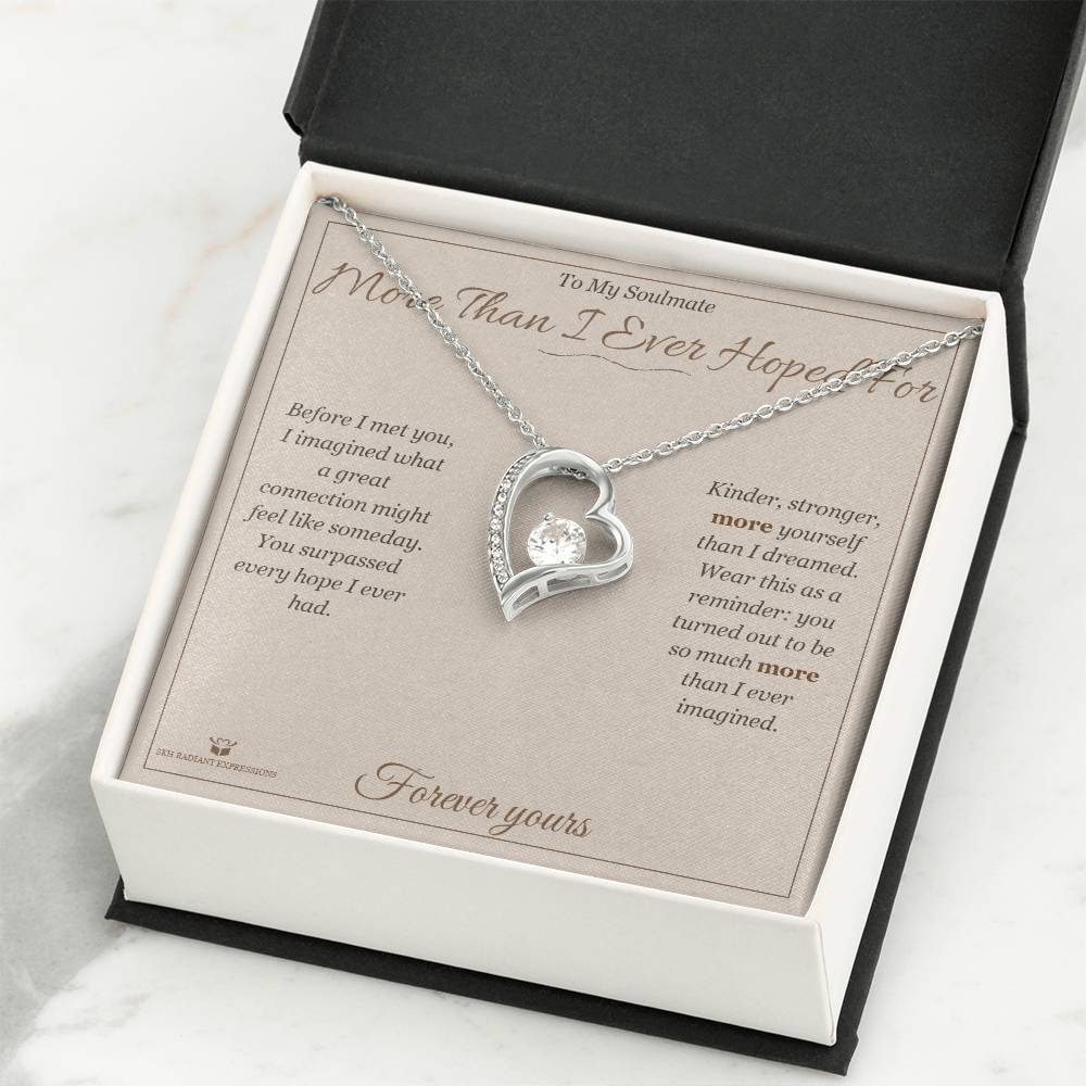 More Than I Ever Hoped For - Forever Love Necklace for Soulmate