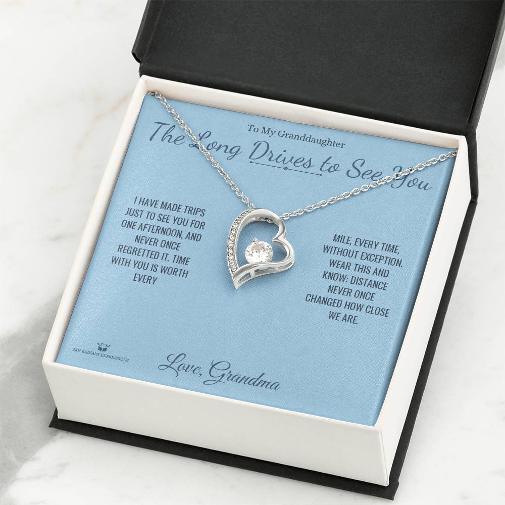 The Long Drives to See You - Forever Love Necklace for Granddaughter