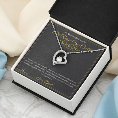 The Rescue You Couldn't Walk Past - Forever Love Necklace for Daughter