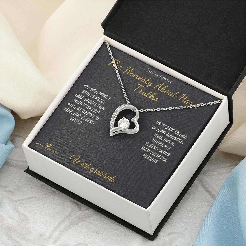 The Honesty About Hard Truths - Forever Love Necklace for Lawyer