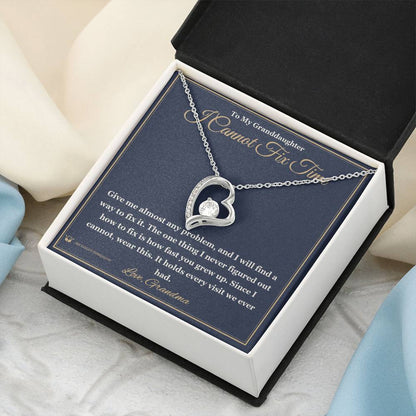 I Cannot Fix Time - Forever Love Necklace for Granddaughter