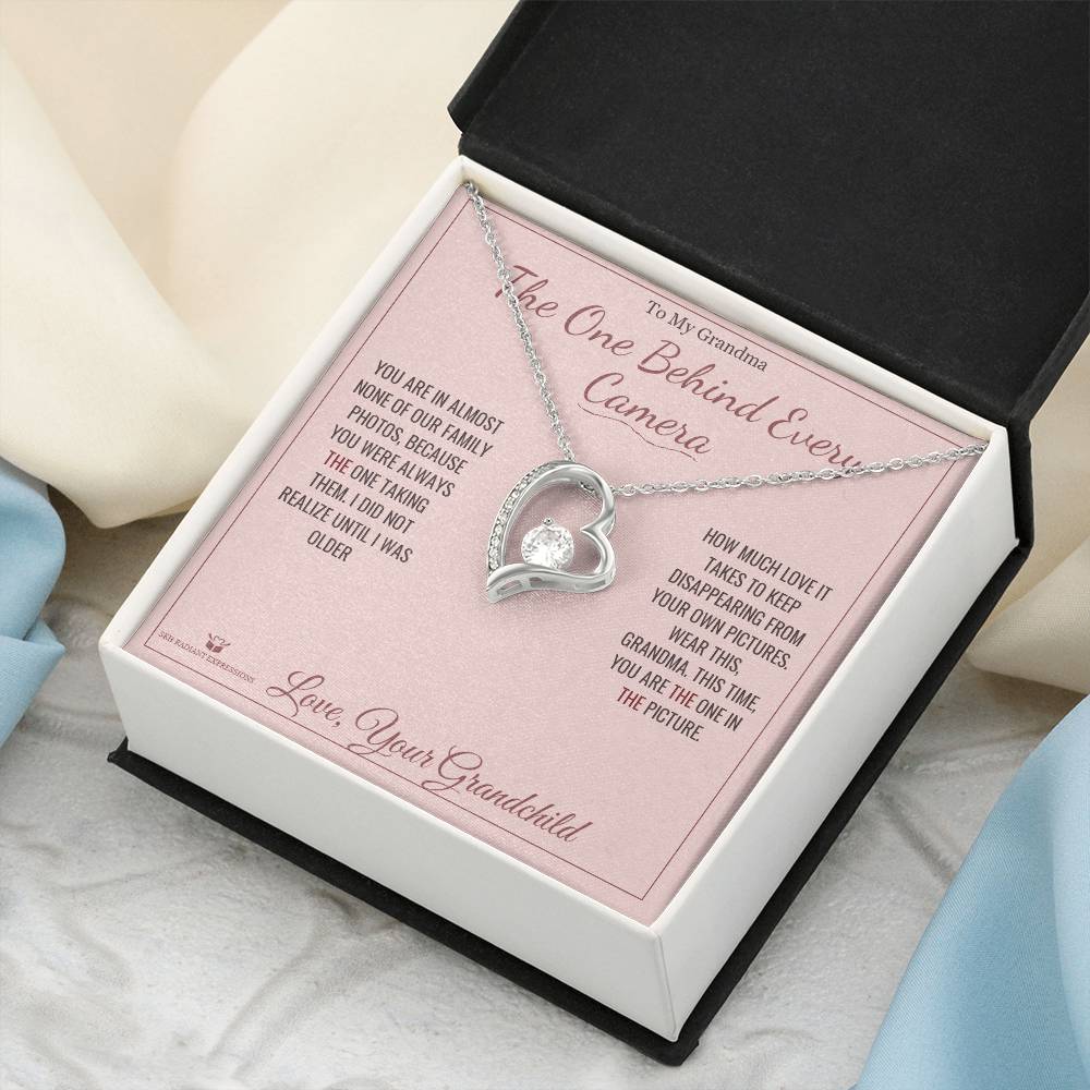 The One Behind Every Camera - Forever Love Necklace for Grandmother
