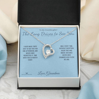 The Long Drives to See You - Forever Love Necklace for Granddaughter