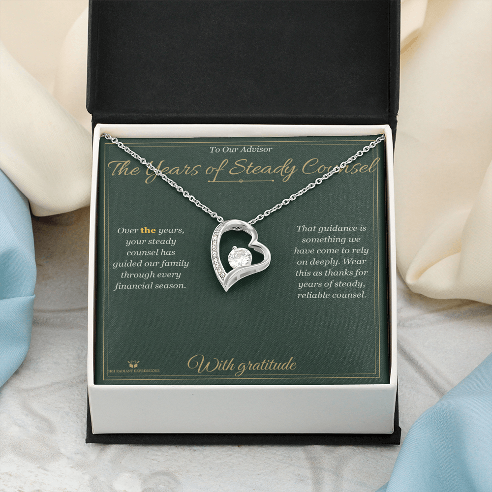 The Years of Steady Counsel - Forever Love Necklace for Advisor