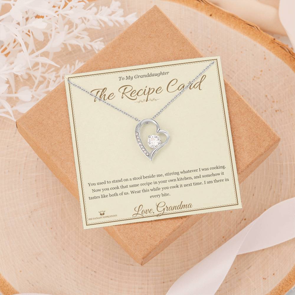 The Recipe Card - Forever Love Necklace for Granddaughter