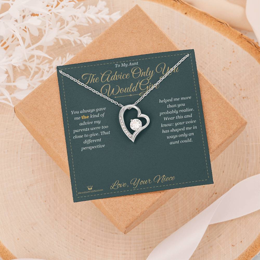 The Advice Only You Would Give - Forever Love Necklace for Aunt