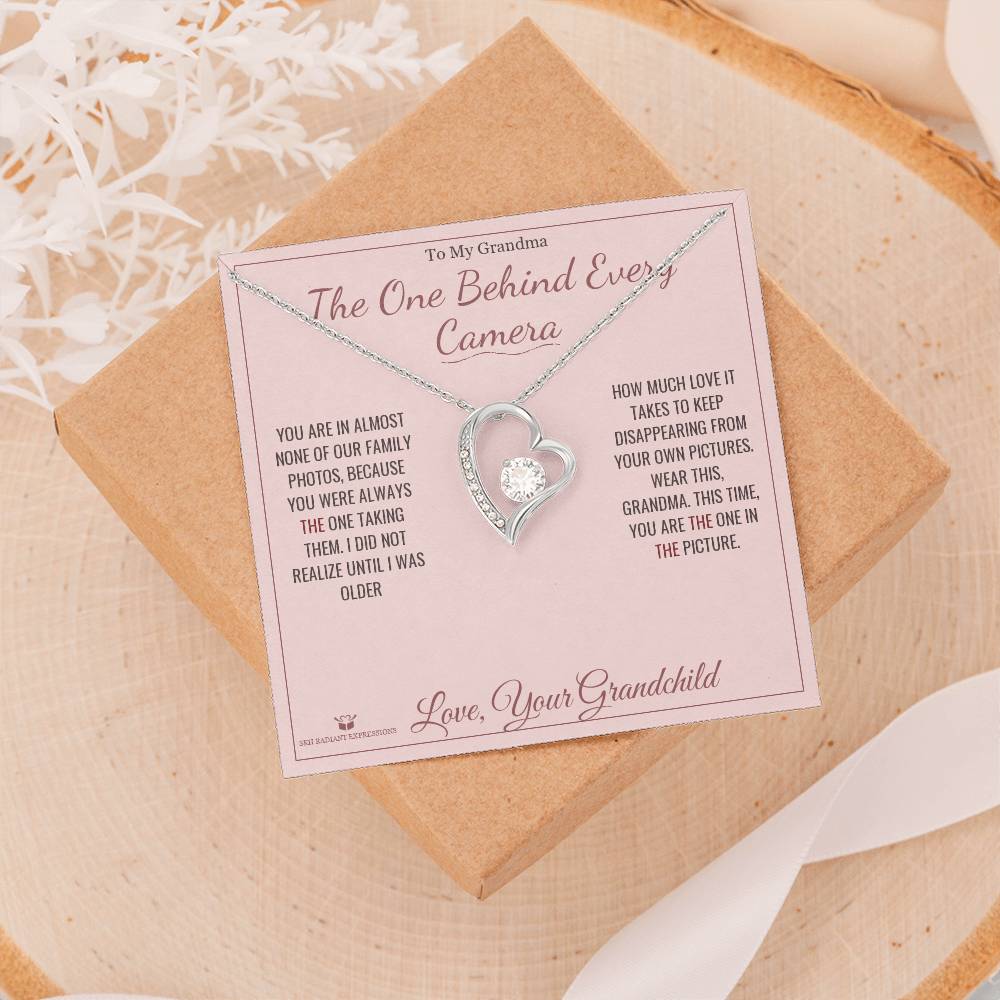 The One Behind Every Camera - Forever Love Necklace for Grandmother