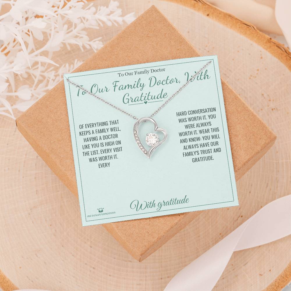 To Our Family Doctor, With Gratitude - Forever Love Necklace for Doctor