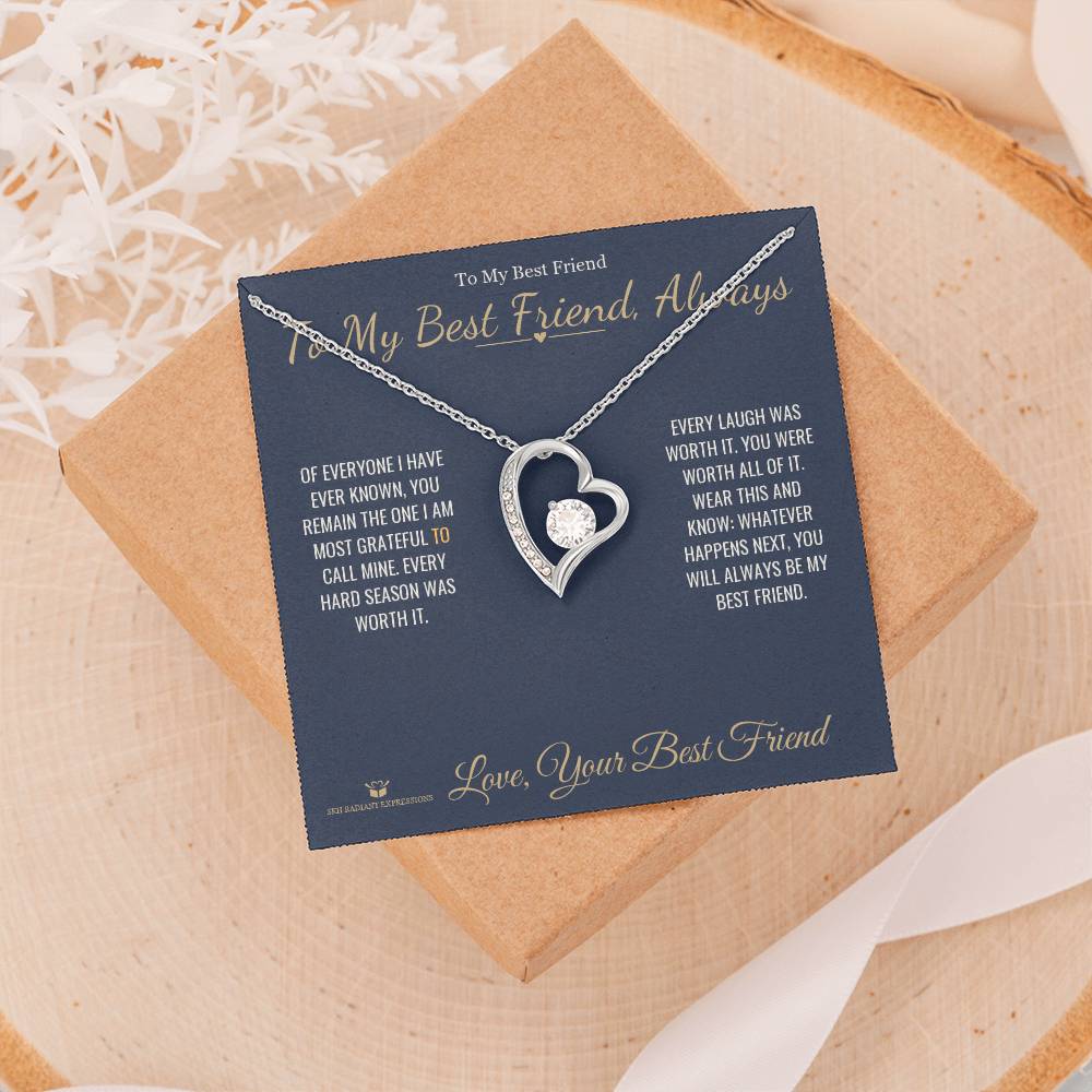 To My Best Friend, Always - Forever Love Necklace for Best Friend