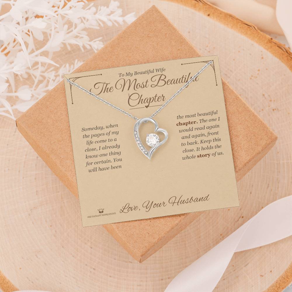 The Most Beautiful Chapter - Forever Love Necklace for Wife
