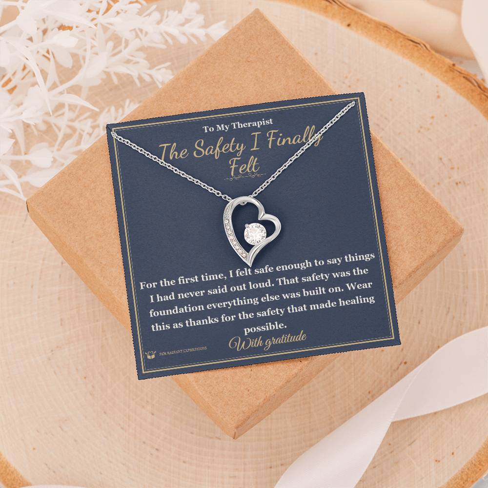 The Safety I Finally Felt - Forever Love Necklace for Therapist
