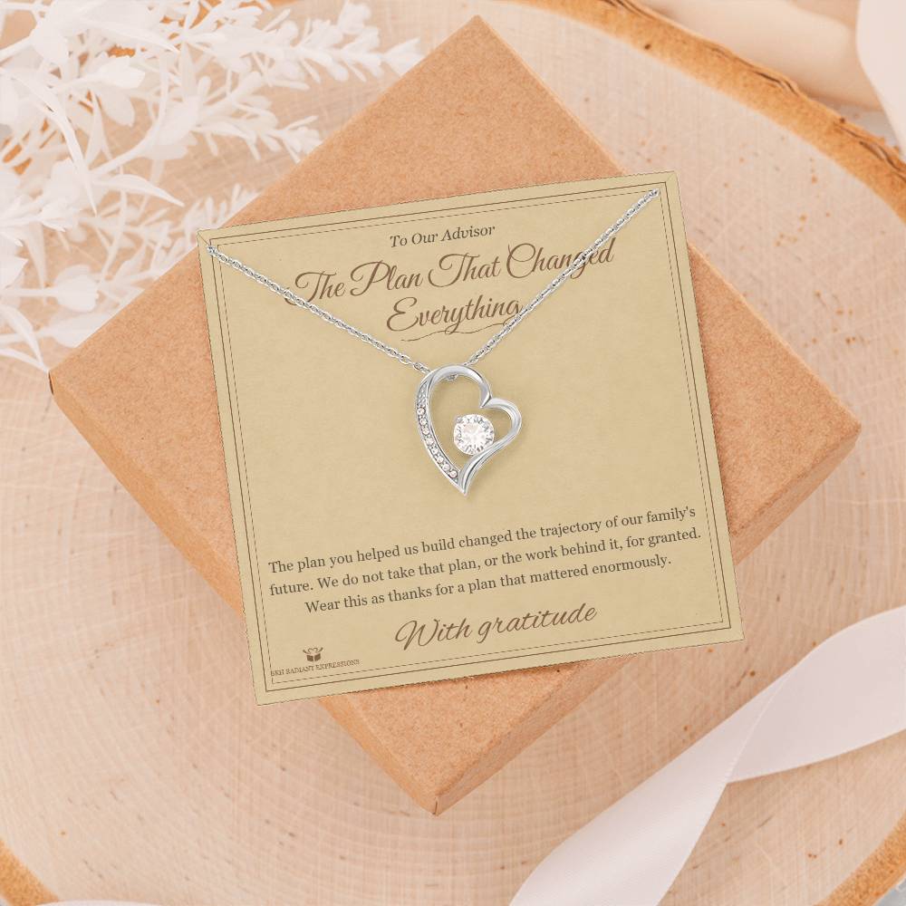 The Plan That Changed Everything - Forever Love Necklace for Advisor