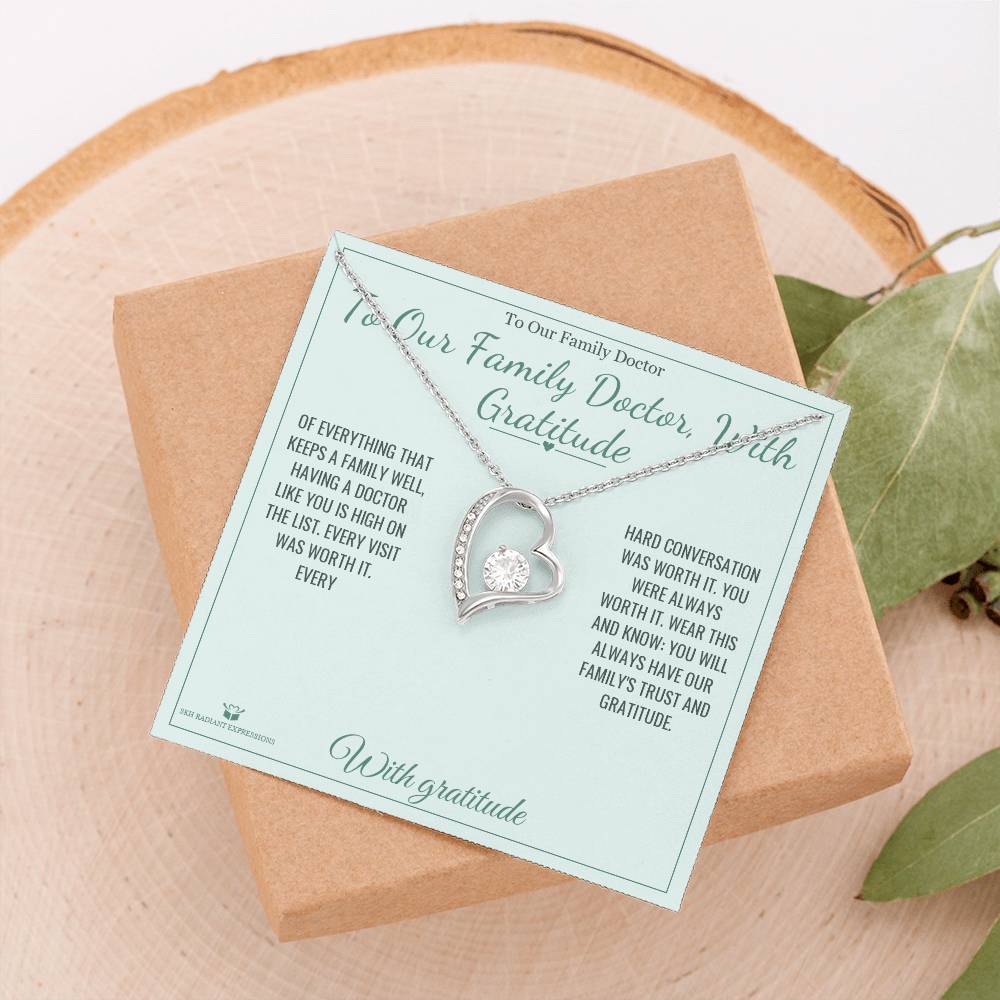 To Our Family Doctor, With Gratitude - Forever Love Necklace for Doctor