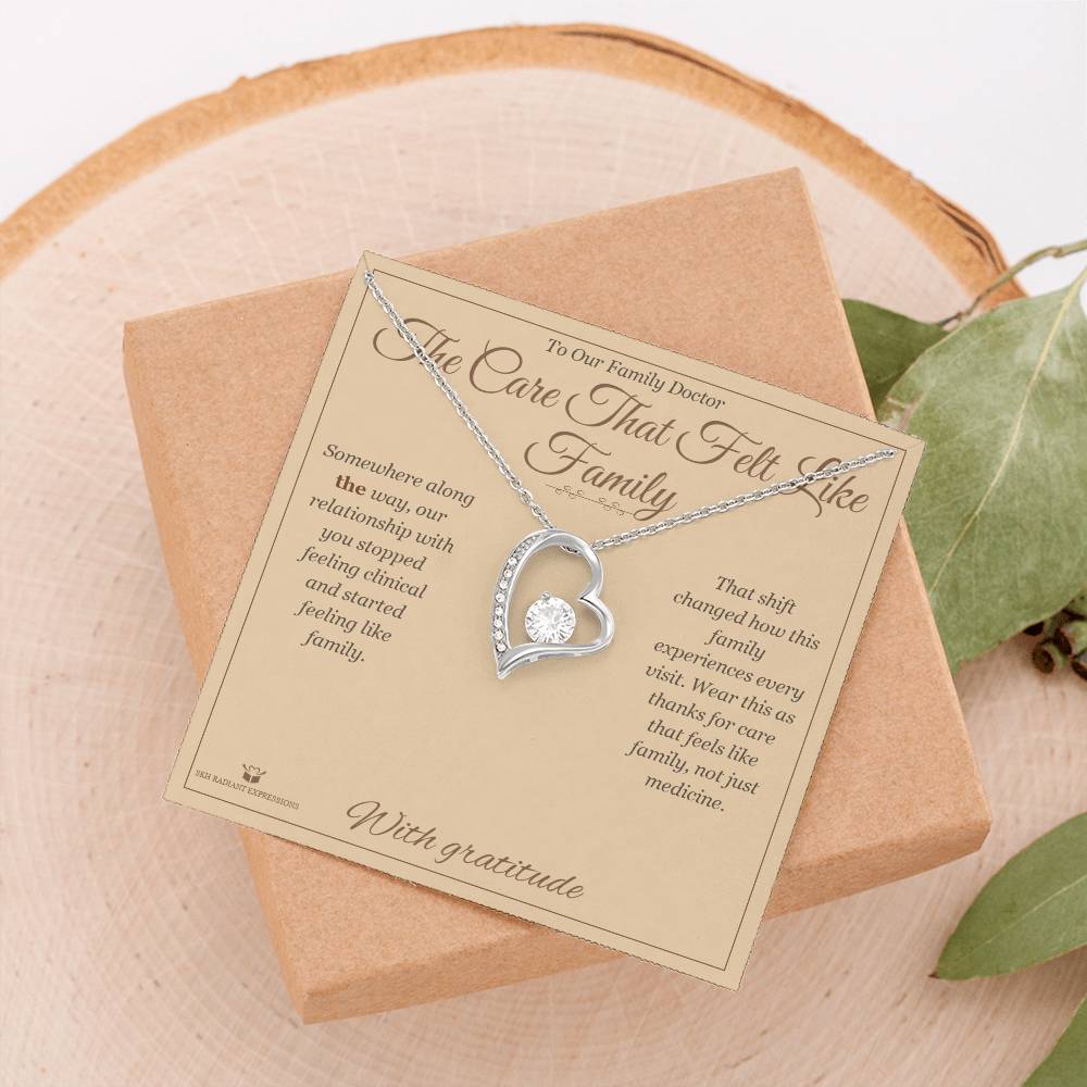 The Care That Felt Like Family - Forever Love Necklace for Doctor