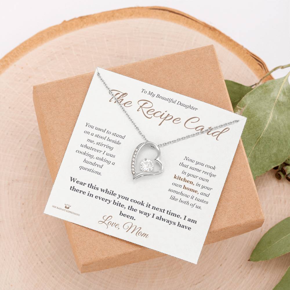The Recipe Card - Forever Love Necklace for Daughter