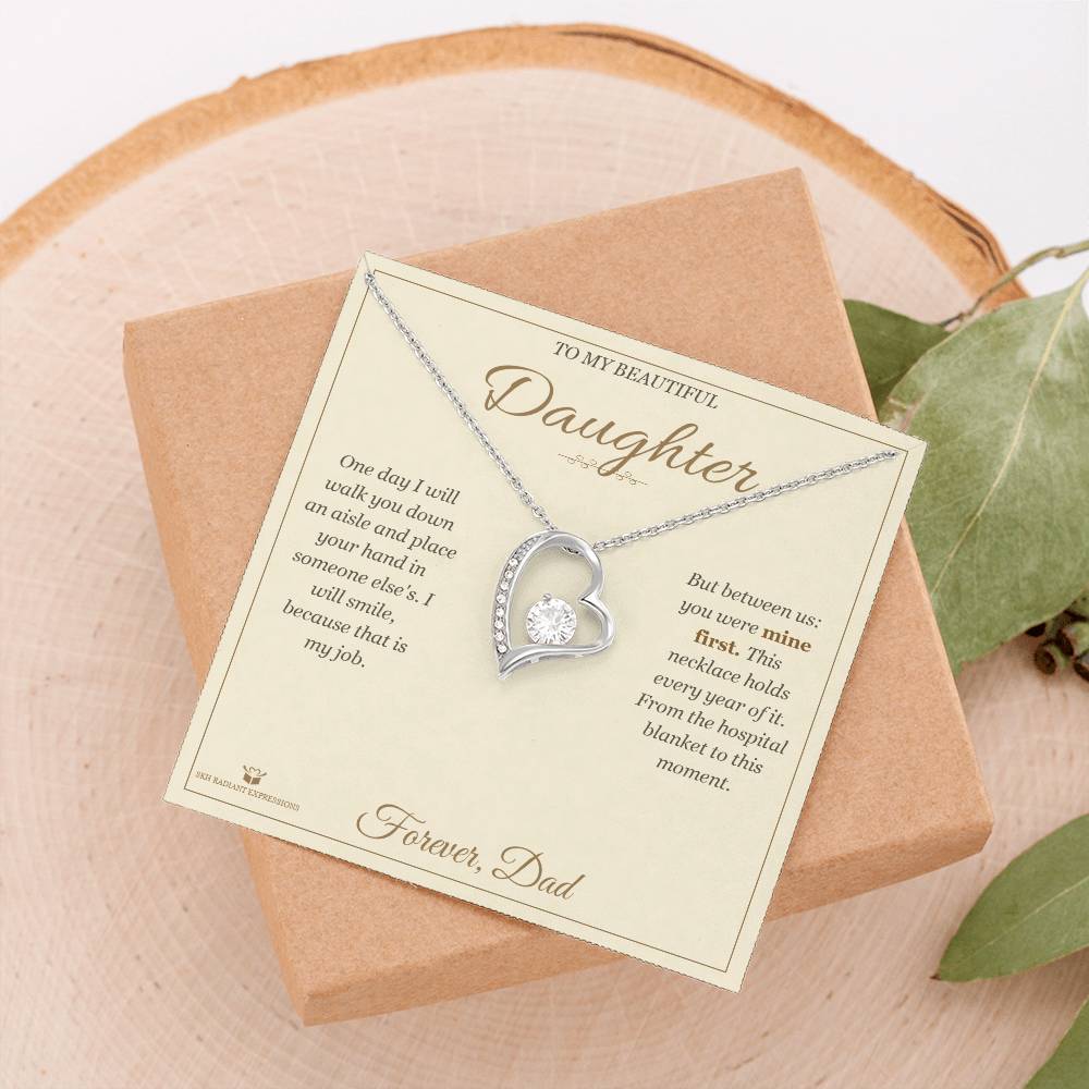 Before I Give You Away - Forever Love Necklace for Daughter