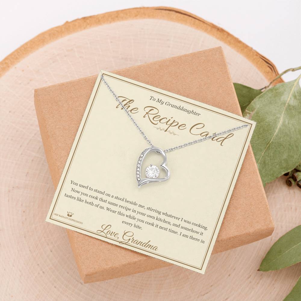 The Recipe Card - Forever Love Necklace for Granddaughter