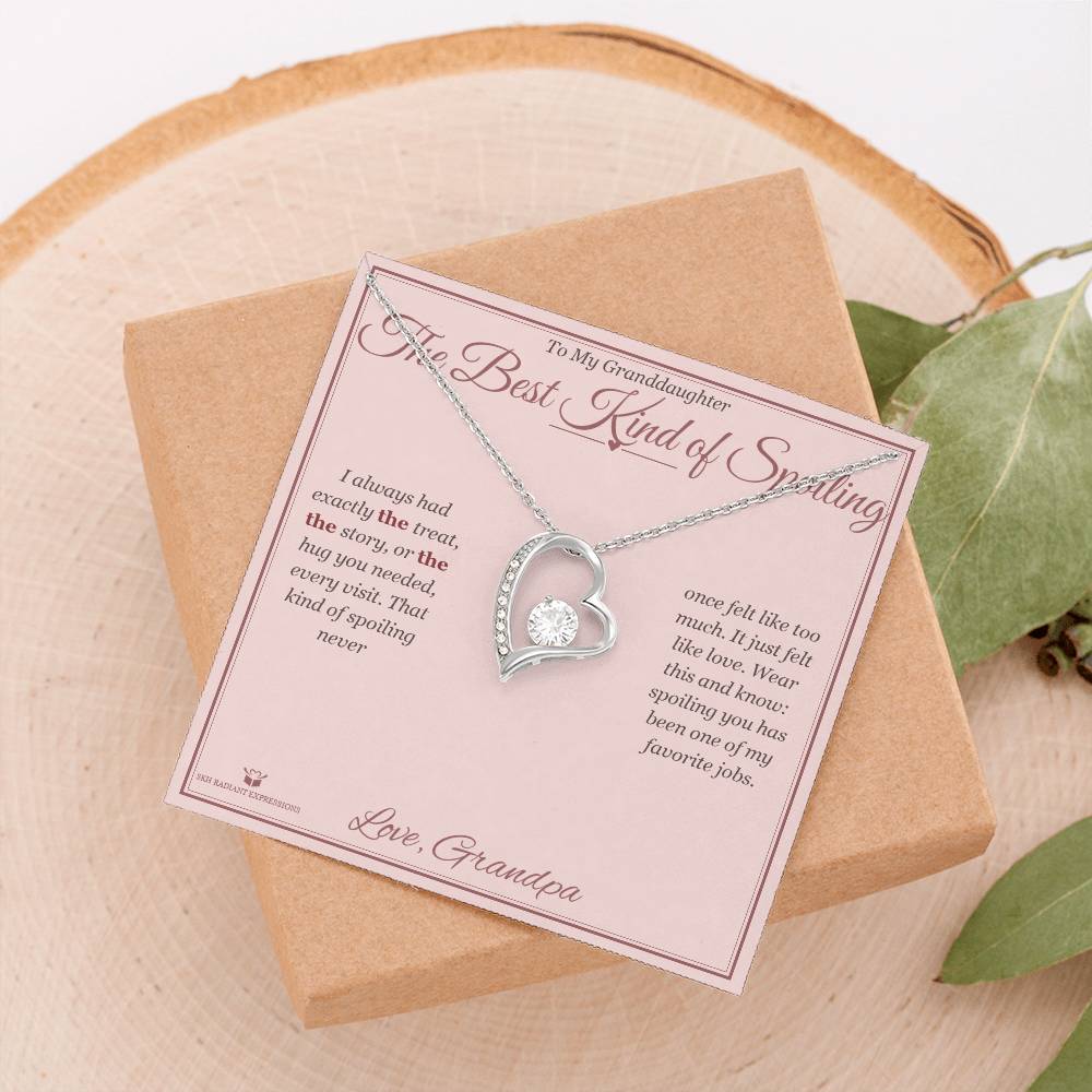 The Best Kind of Spoiling - Forever Love Necklace for Granddaughter