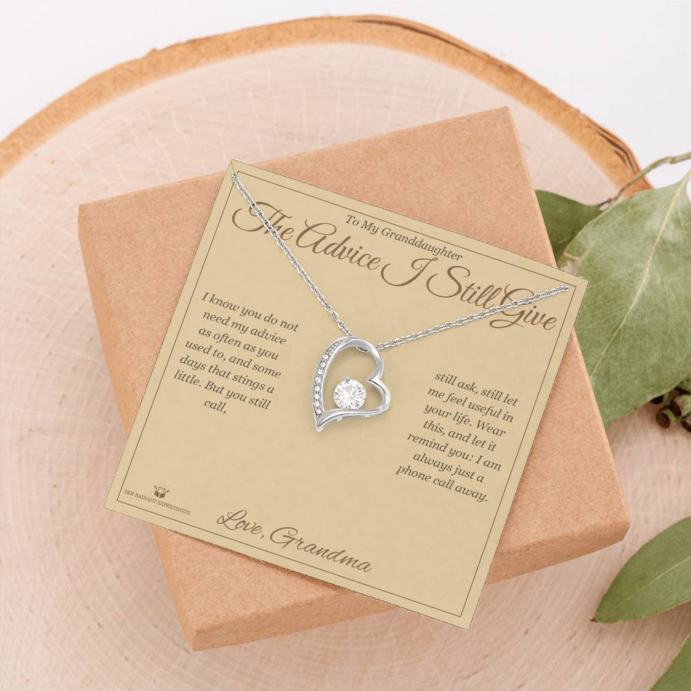 The Advice I Still Give - Forever Love Necklace for Granddaughter
