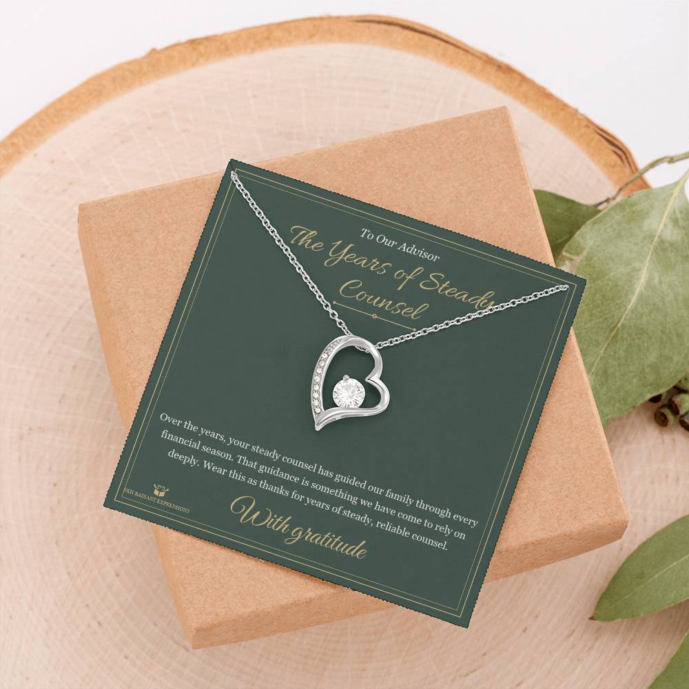 The Years of Steady Counsel - Forever Love Necklace for Advisor
