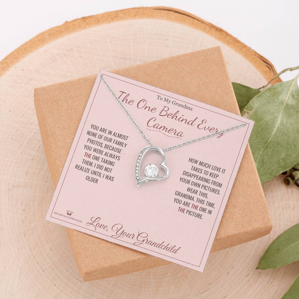 The One Behind Every Camera - Forever Love Necklace for Grandmother