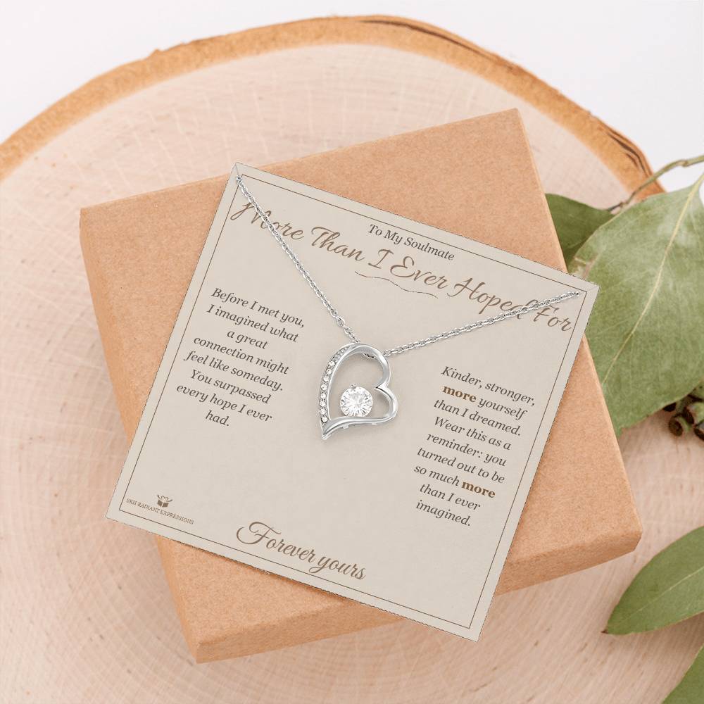 More Than I Ever Hoped For - Forever Love Necklace for Soulmate