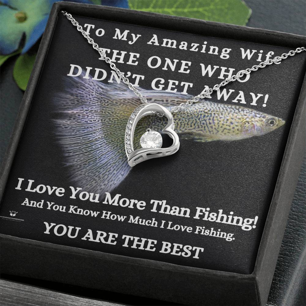 To My Amazing Wife - You're the One Who Stayed - Forever Love Necklace