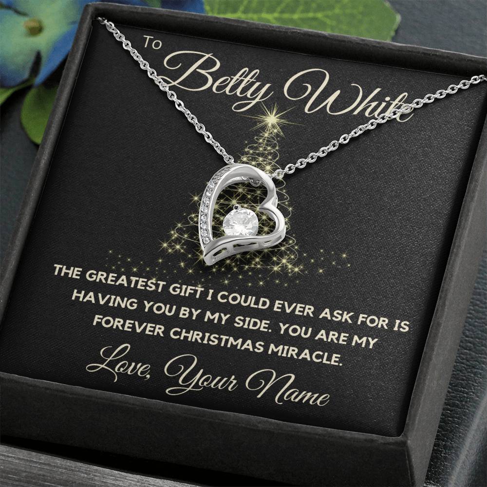 To My Love - You Are My Forever Christmas Miracle - Forever Love Necklace