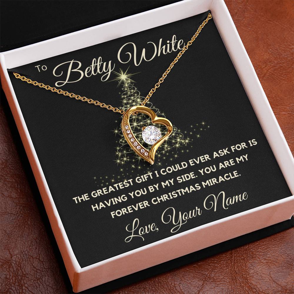 To My Love - You Are My Forever Christmas Miracle - Forever Love Necklace