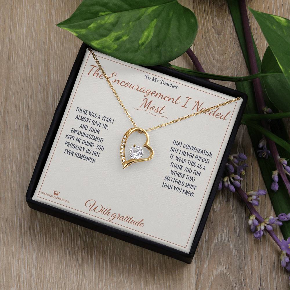 Why a forever love necklace makes a meaningful gift for teacher