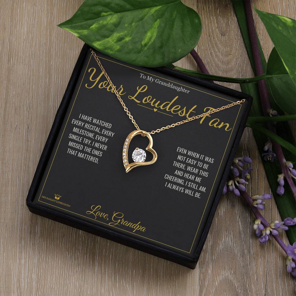 How to personalize a forever love necklace for granddaughter