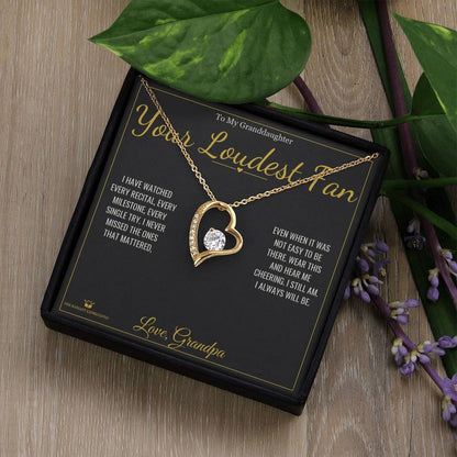 How to personalize a forever love necklace for granddaughter