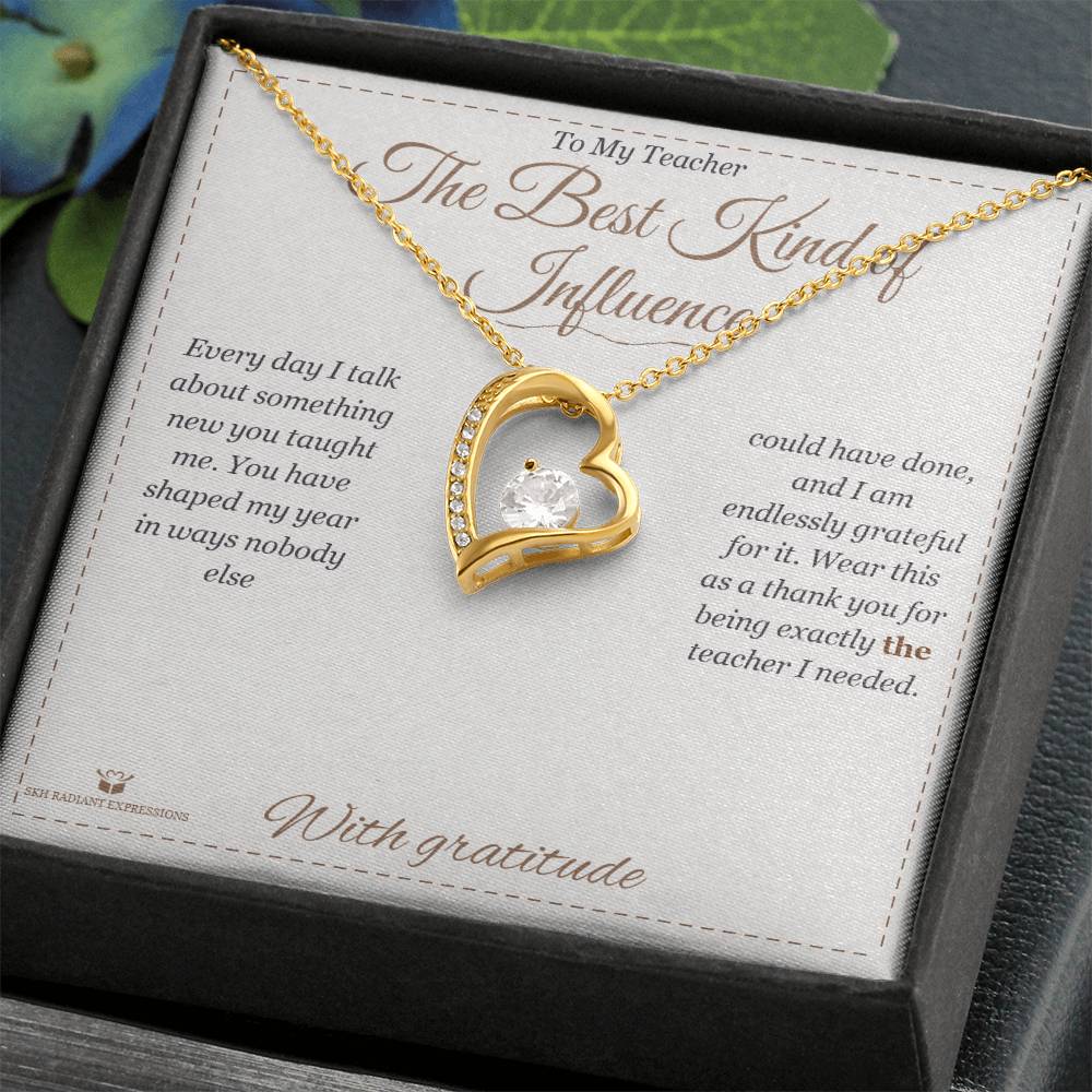 Why a forever love necklace makes a meaningful gift for teacher