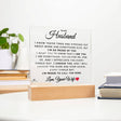 Personalized Acrylic Lamp for husband