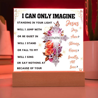 Acrylic Plaque engraved with your own words for them