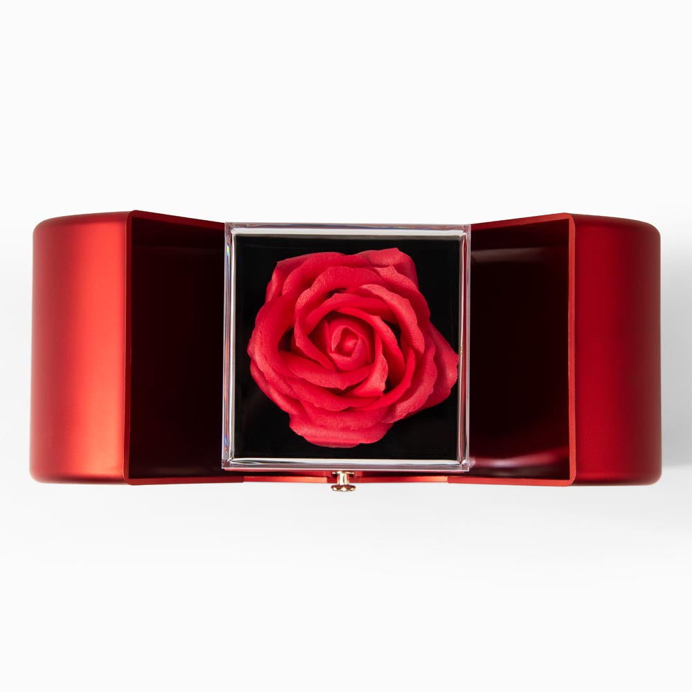 The Woman I Still Notice - Love Knot Necklace with Red Rose Box for Girlfriend