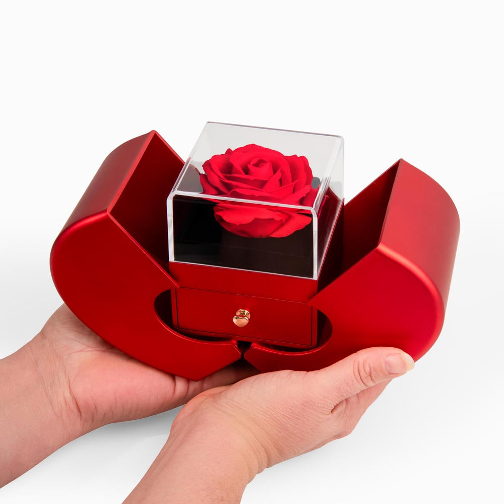 The Woman I Still Notice - Love Knot Necklace with Red Rose Box for Girlfriend - personalized keepsake gift from SKH Radiant Expressions