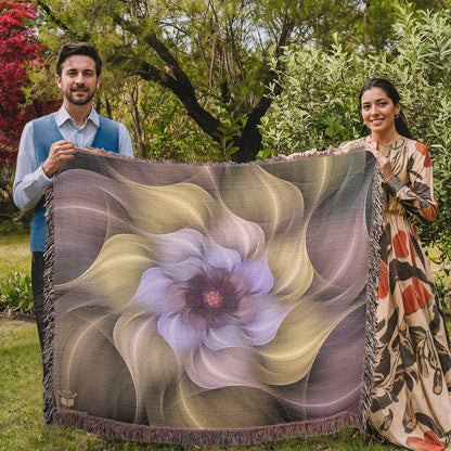 Blanket with personalized message card for them