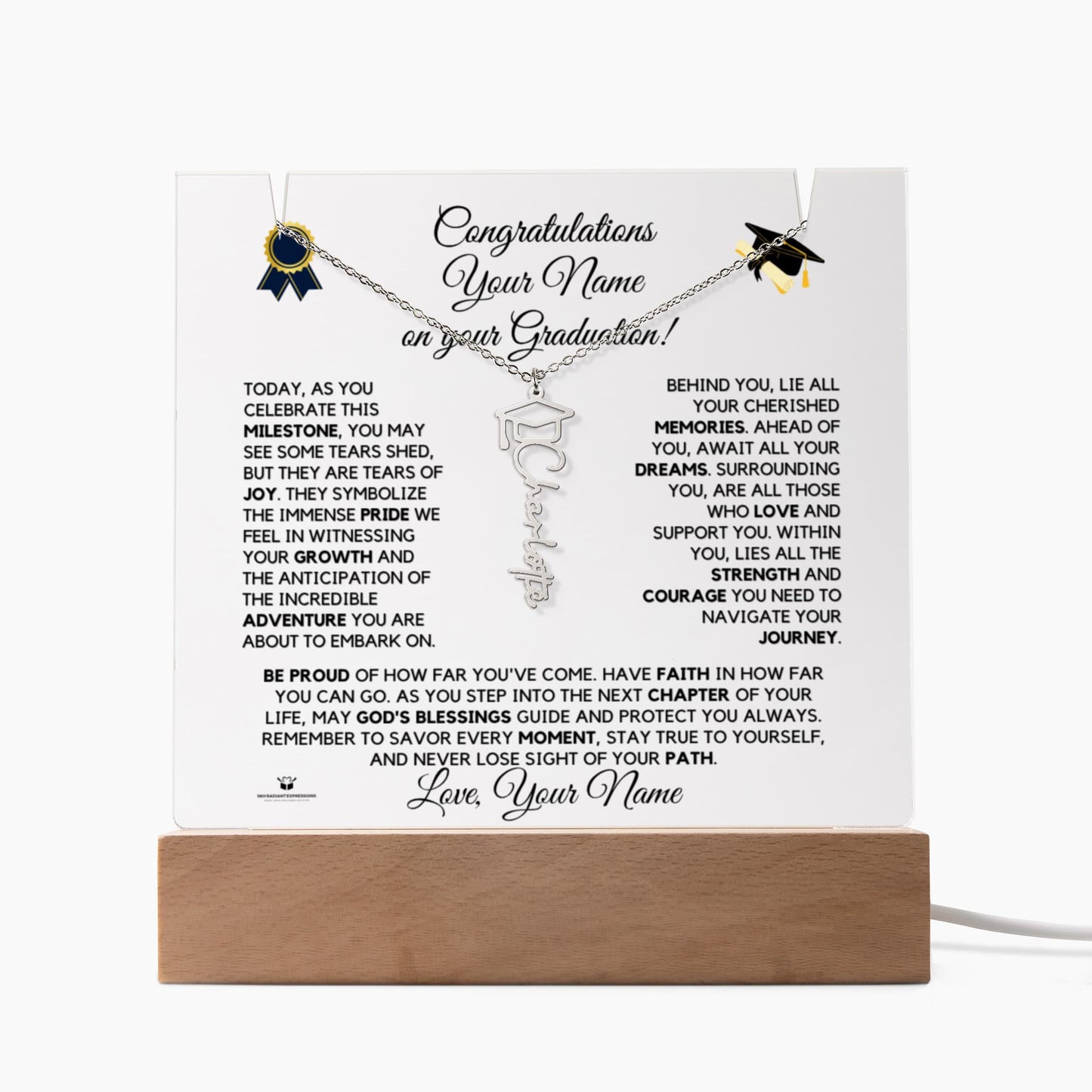 [ALMOST SOLD OUT] To My Girl - Congratulations on Your Graduation: A Journey of Love and Achievement - Keepsake Acrylic Bundle