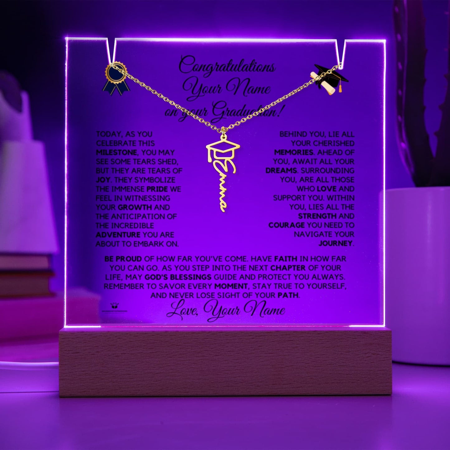 [ALMOST SOLD OUT] To My Girl - Congratulations on Your Graduation: A Journey of Love and Achievement - Keepsake Acrylic Bundle