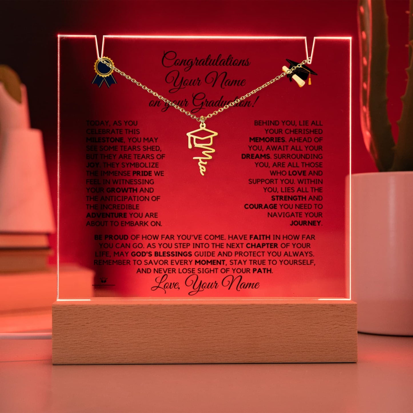 [ALMOST SOLD OUT] To My Girl - Congratulations on Your Graduation: A Journey of Love and Achievement - Keepsake Acrylic Bundle