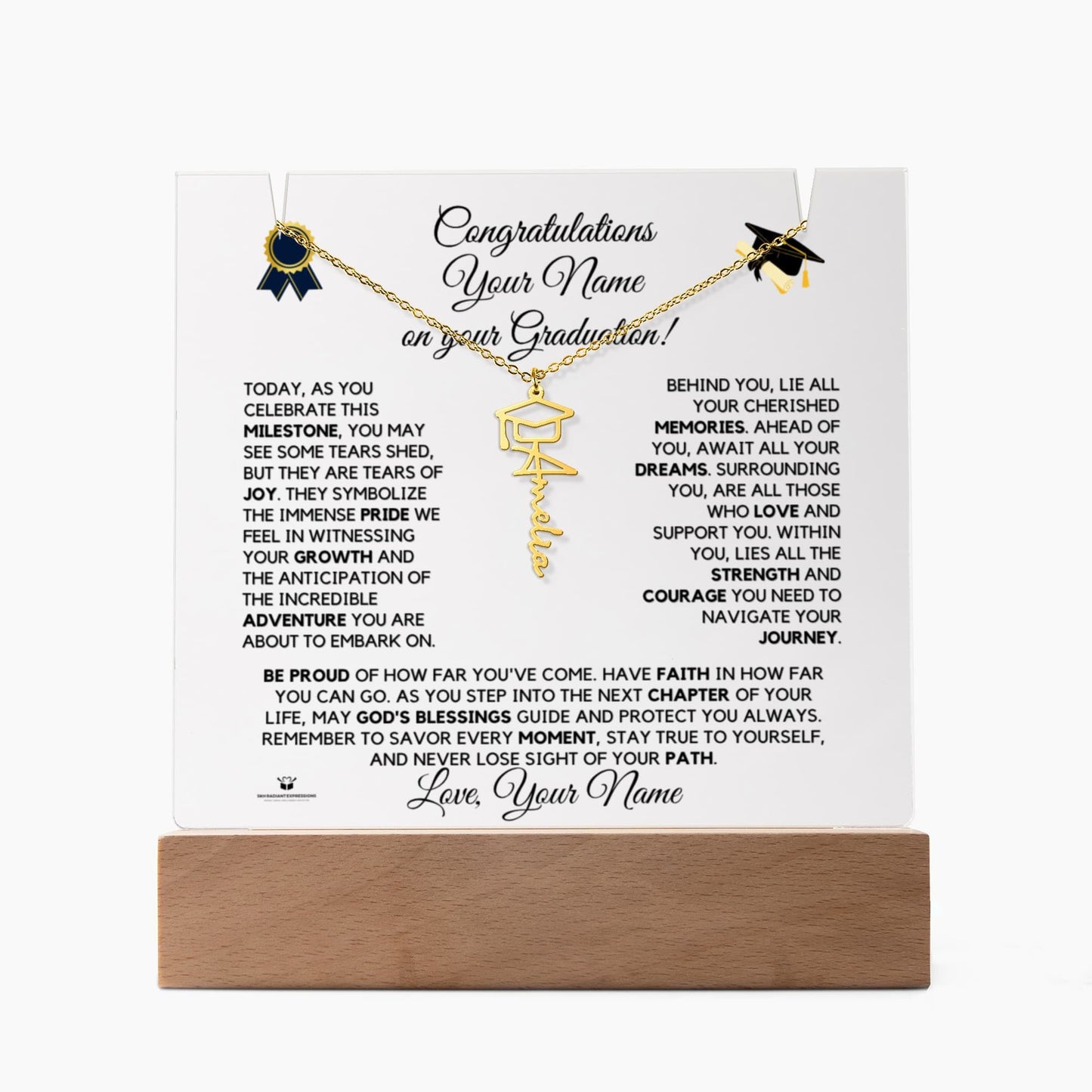 [ALMOST SOLD OUT] To My Girl - Congratulations on Your Graduation: A Journey of Love and Achievement - Keepsake Acrylic Bundle