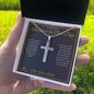 Not About the Bad Days - Artisan Cross Necklace for Husband