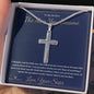 The Man You Became - Artisan Cross Necklace for Brother