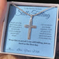 Still Falling - Artisan Cross Necklace for Husband