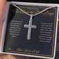 Not About the Bad Days - Artisan Cross Necklace for Husband