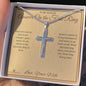 Answer On the First Ring - Artisan Cross Necklace for Husband