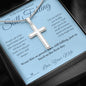 Still Falling - Artisan Cross Necklace for Husband