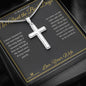 Not About the Bad Days - Artisan Cross Necklace for Husband