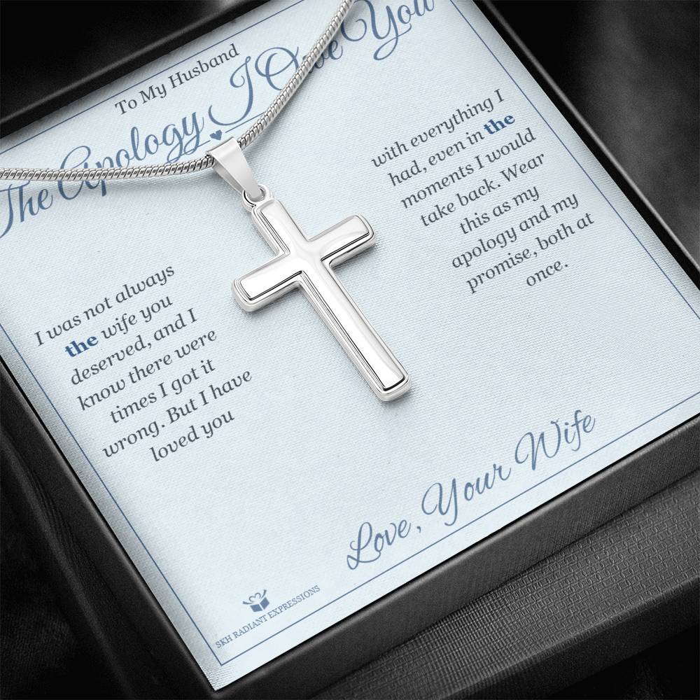 The Apology I Owe You - Artisan Cross Necklace for Husband